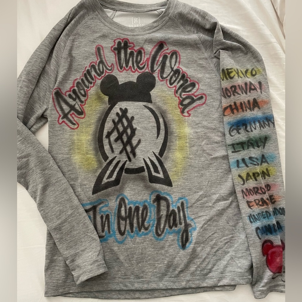 Disney Epcot Adult Long Sleeved Shirt